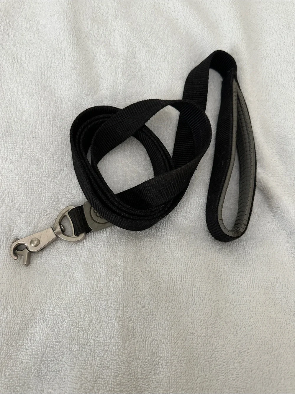 Black  Nylon Dog Leash with Padded Handle